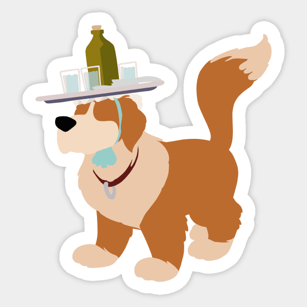 St. Bernard For A Nanny Sticker by beefy-lamby